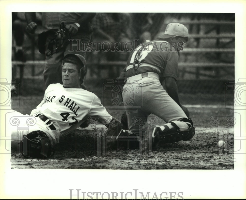 1993 Press Photo Marshall and Lanier play high school baseball - sas13792- Historic Images