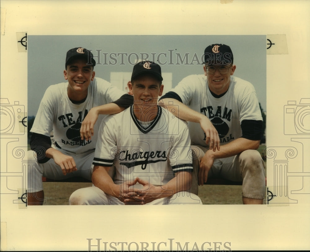 1992 Press Photo Randy Coate and Other Churchill High School Baseball Pitchers- Historic Images