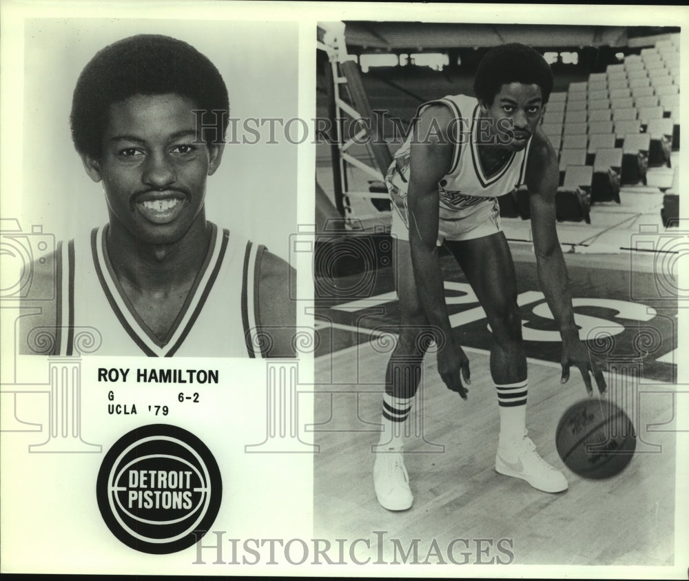 1979 Press Photo Roy Hamilton, Detroit Pistons Basketball Player - sas13851- Historic Images