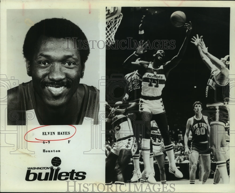 1978 Press Photo Elvin Hayes, Washington Bullets Basketball Player at Game- Historic Images