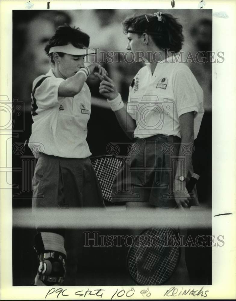 1989 Press Photo The San Antonio Racquets play team tennis vs. Charlotte- Historic Images