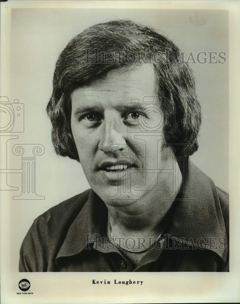 Press Photo New York Nets basketball coach Kevin Loughery - sas14123- Historic Images