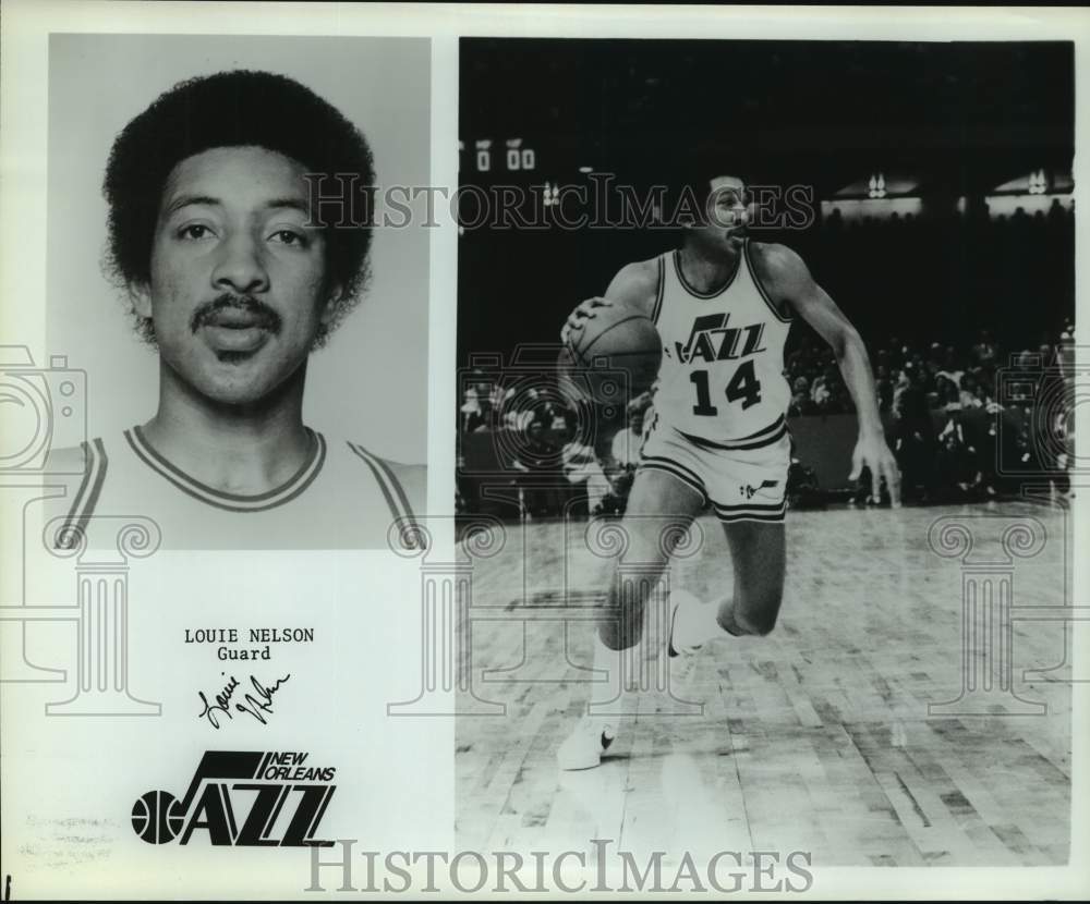 Press Photo New Orleans Jazz basketball player Louie Nelson - sas14267- Historic Images