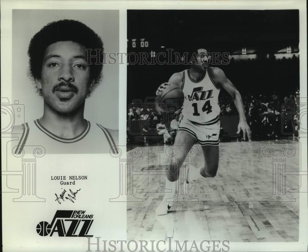 Press Photo New Orleans Jazz basketball player Louie Nelson - sas14268- Historic Images