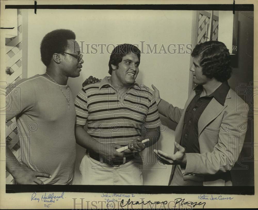 1978 Press Photo A trio of San Antonio Charros football players - sas14343- Historic Images