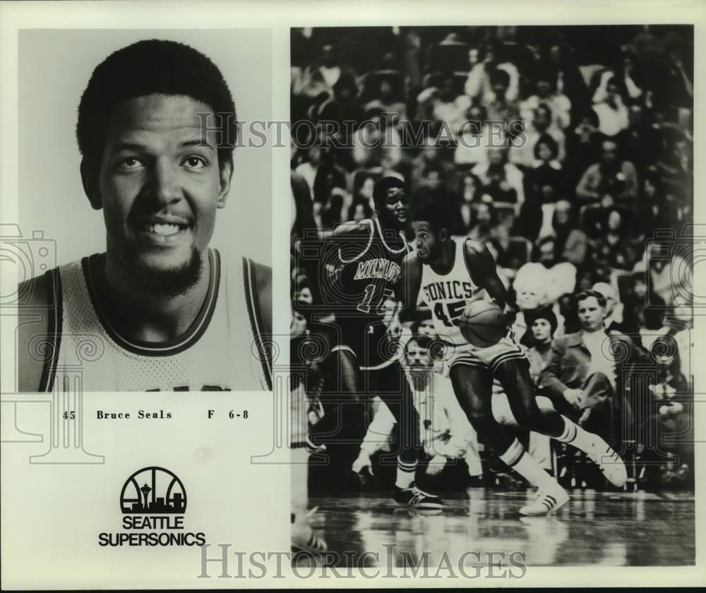 Press Photo Seattle SuperSonics basketball player Bruce Seals - sas14446- Historic Images