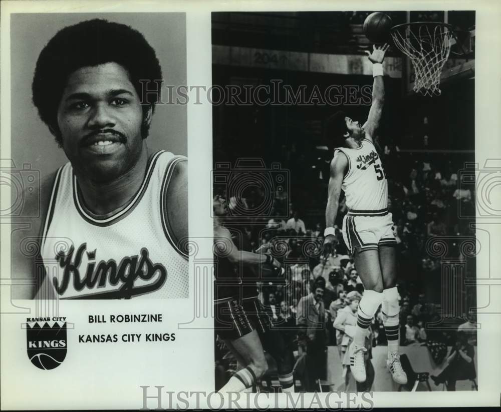 Press Photo Kansas City Kings basketball player Bill Robinzine - sas14455- Historic Images