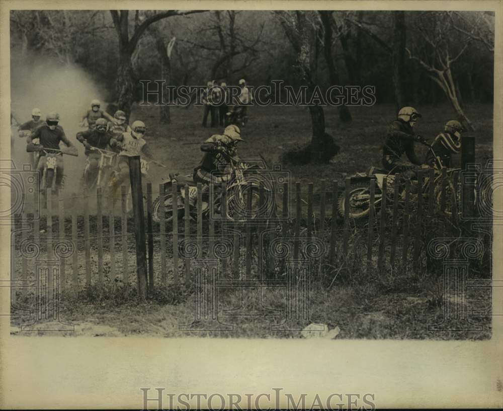 Press Photo Motocross race riders in action - sas14735- Historic Images