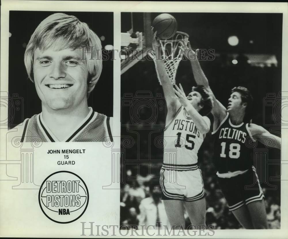 Press Photo Detroit Pistons basketball player John Mengelt - sas14847- Historic Images