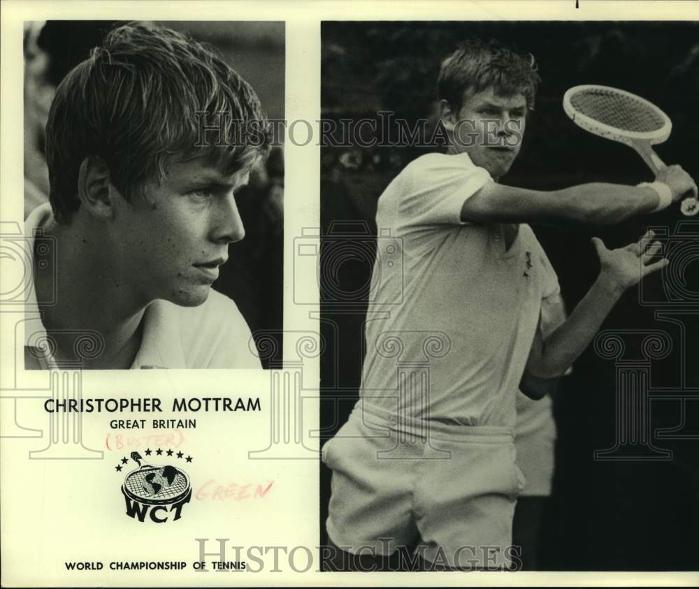 Press Photo World Championship of Tennis player Christopher Mottram - sas14874- Historic Images