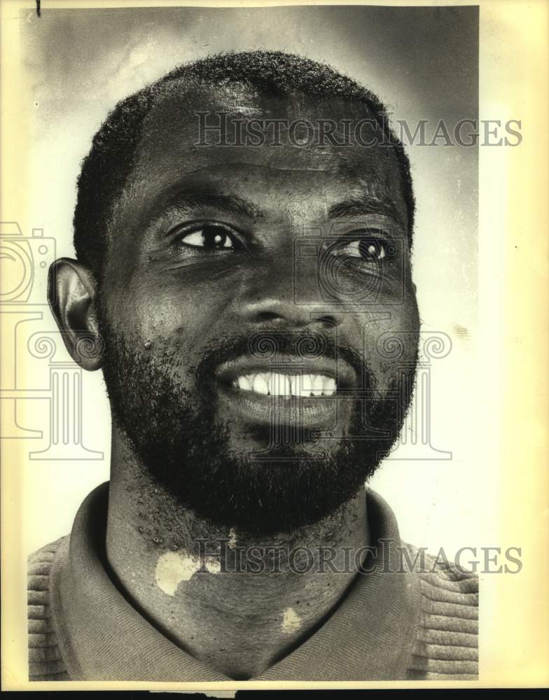 1987 Press Photo San Antonio Spurs basketball player James Silas - sas15368