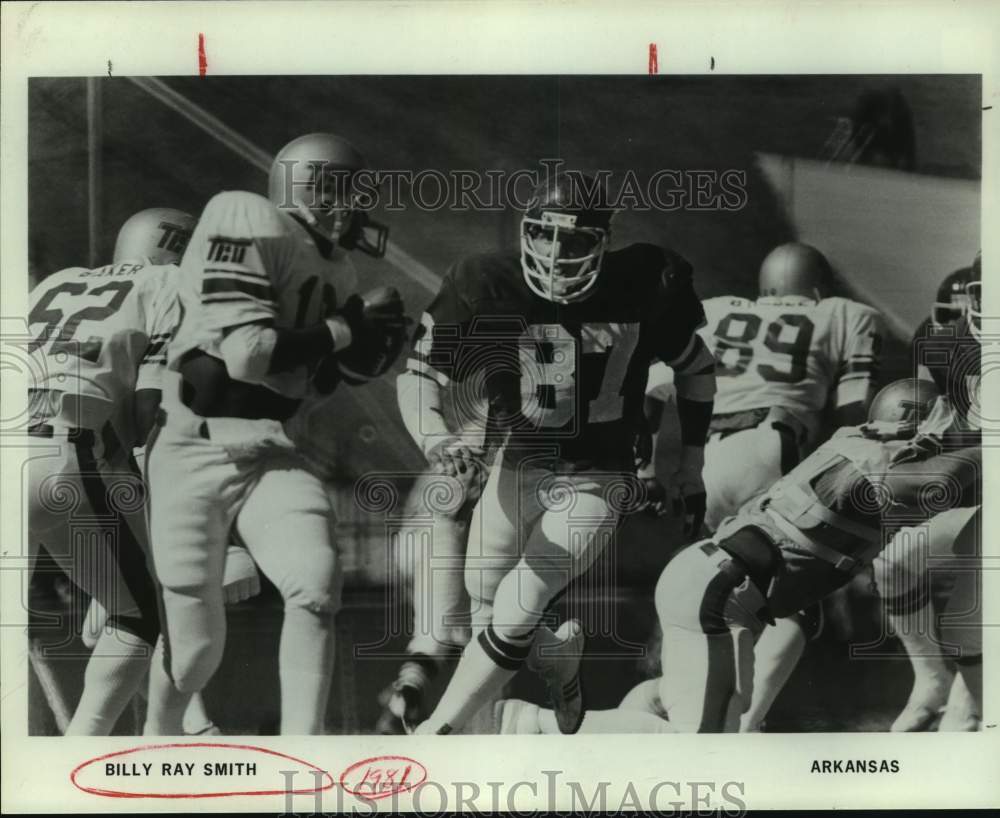 1981 Press Photo Arkansas college football player Billy Ray Smith - sas15875- Historic Images