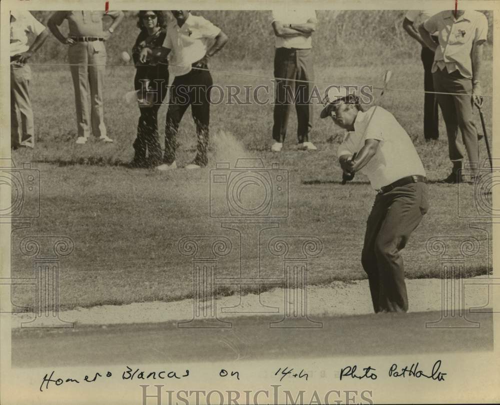 1975 Press Photo Golfer Homero Blancas plays the Texas Open - sas15916- Historic Images