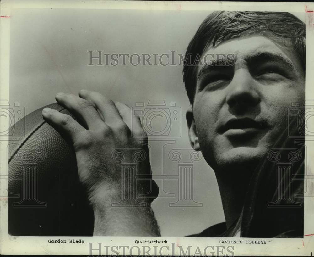 1969 Press Photo Davidson College football quarterback Gordon Slade - sas15917- Historic Images