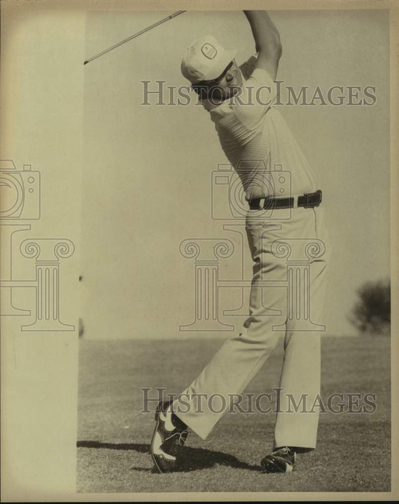 1974 Press Photo A golfer at the Texas Open - sas16059- Historic Images