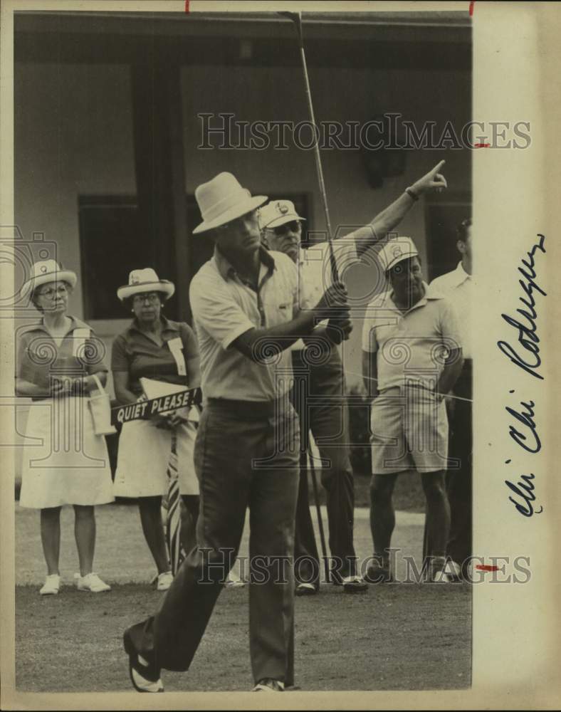 1978 Press Photo Golfer Chi Chi Rodriguez plays the Texas Open - sas16097- Historic Images