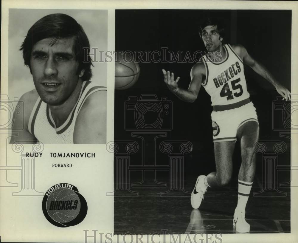 Press Photo Houston Rockets basketball player Rudy Tomjanovich - sas16284- Historic Images