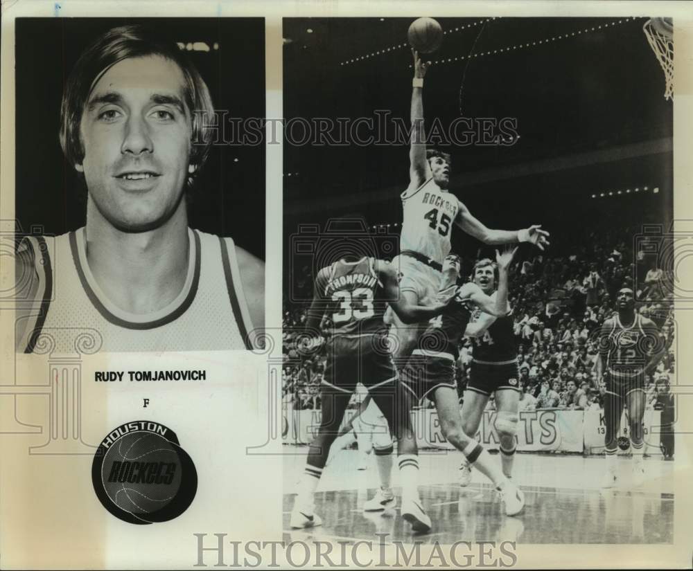 1980 Press Photo Houston Rockets basketball player Rudy Tomjanovich - sas16290- Historic Images