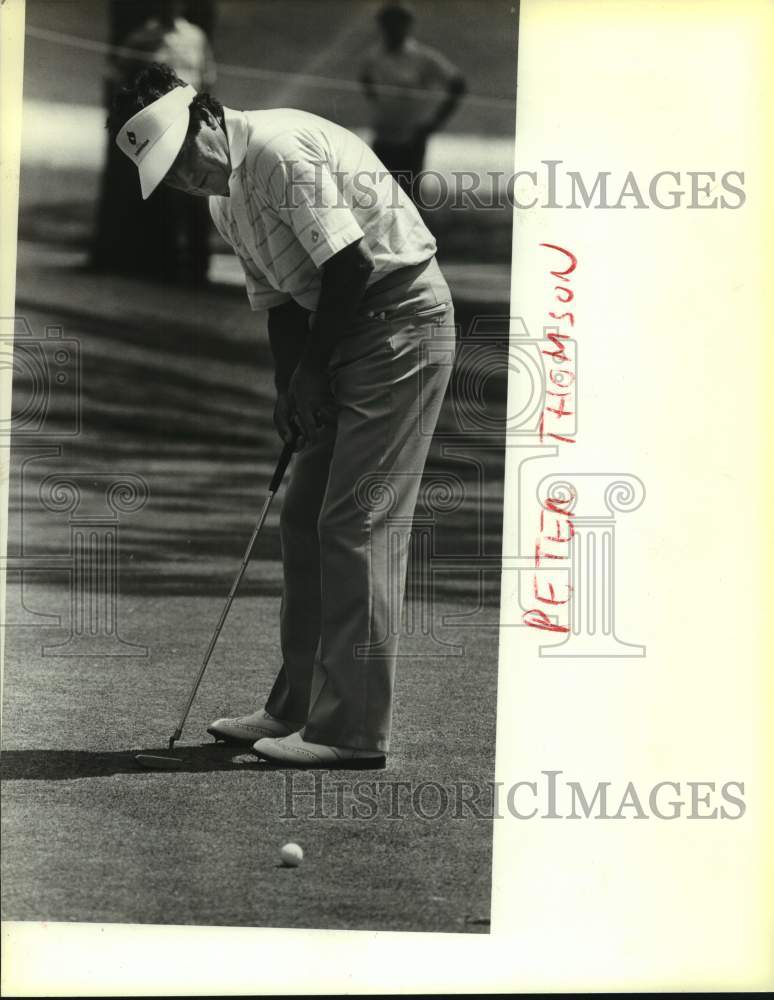 1985 Press Photo Senior PGA Tour player Peter Thomson - sas16376- Historic Images