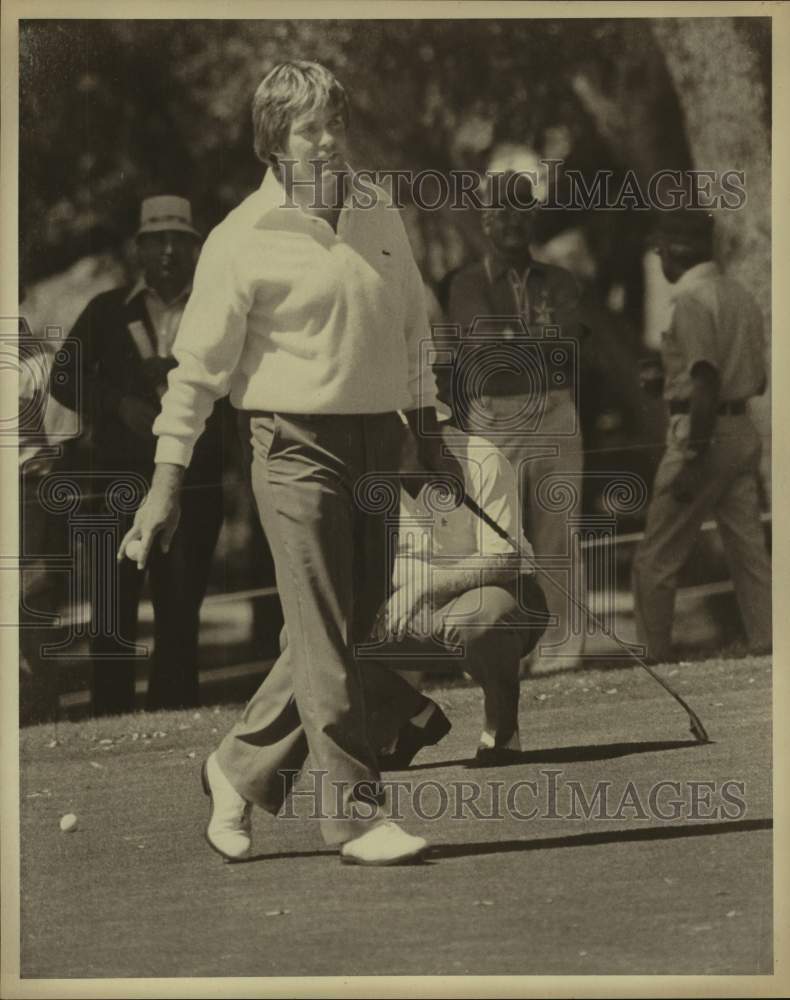 1977 Press Photo Golfer Terry Diehl plays the Texas Open - sas16580- Historic Images