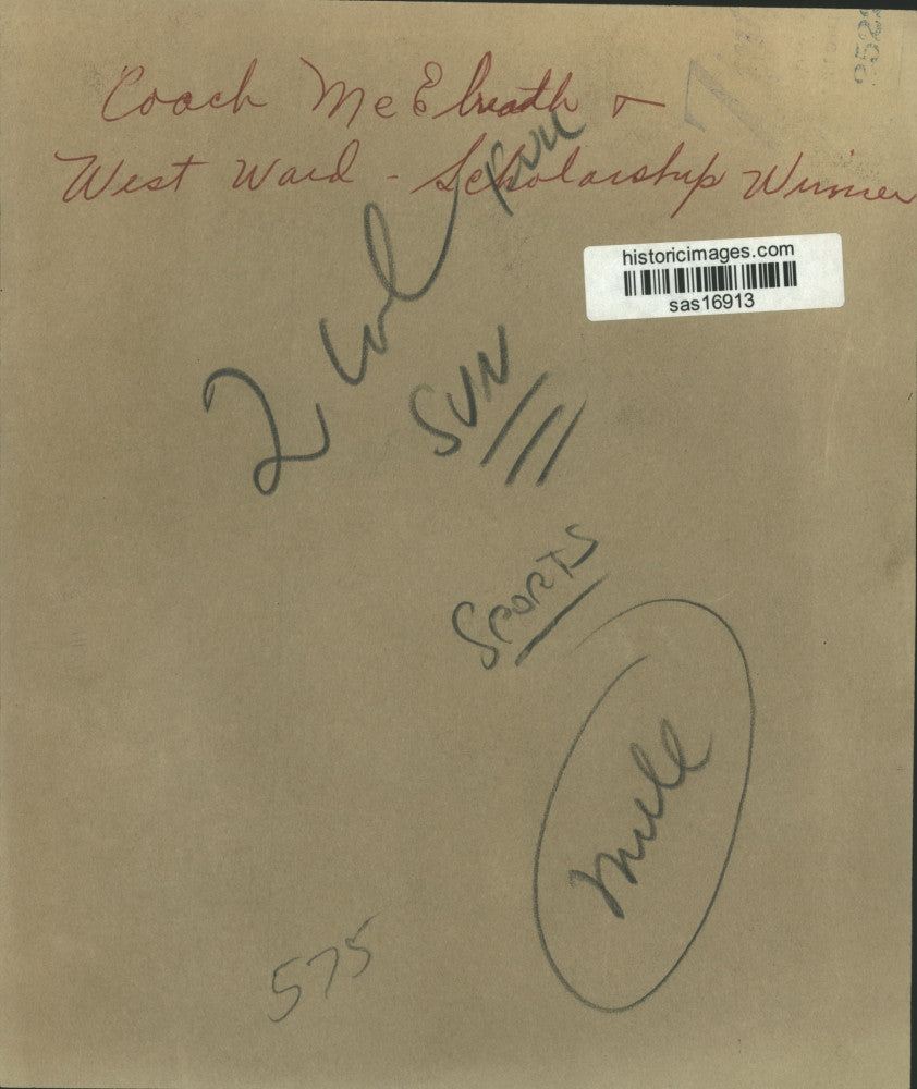 Press Photo Coach McElreath and West Wood, scholarship winner - sas16913