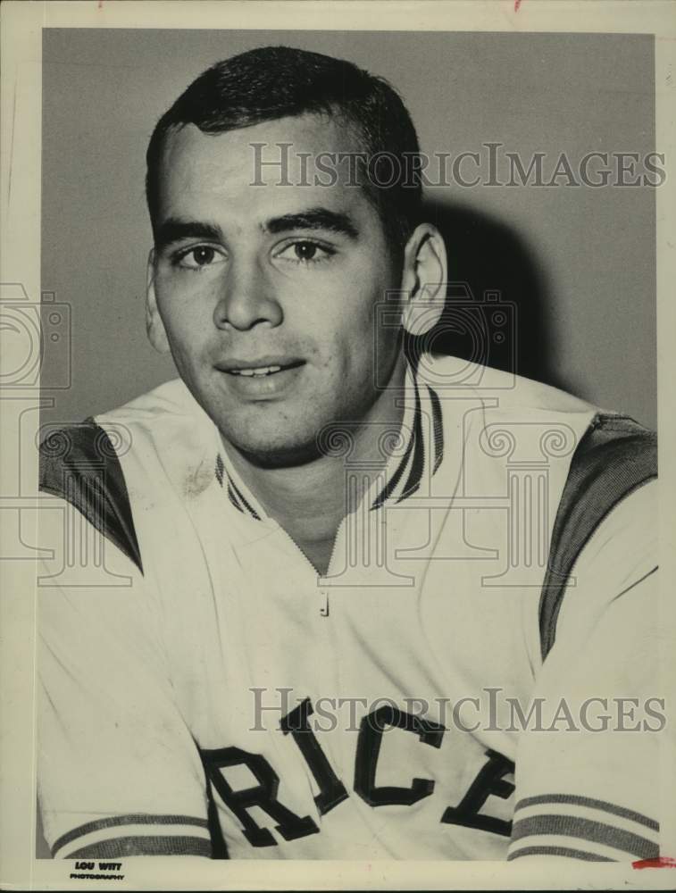 1967 Press Photo Rice University basketball player Mike Inselmann - sas17151- Historic Images