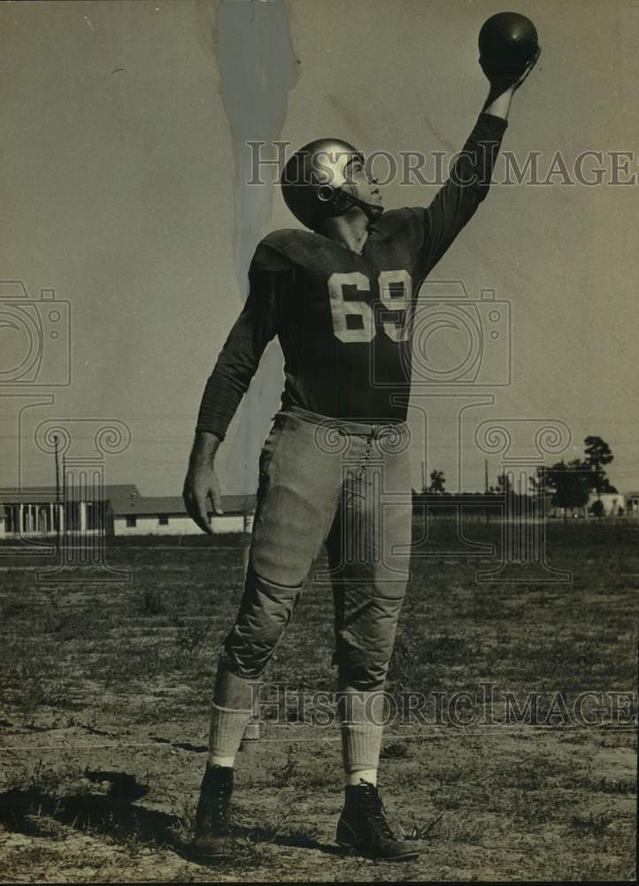 Press Photo All-Army and former Texas A&M football player Andy Hillhouse- Historic Images