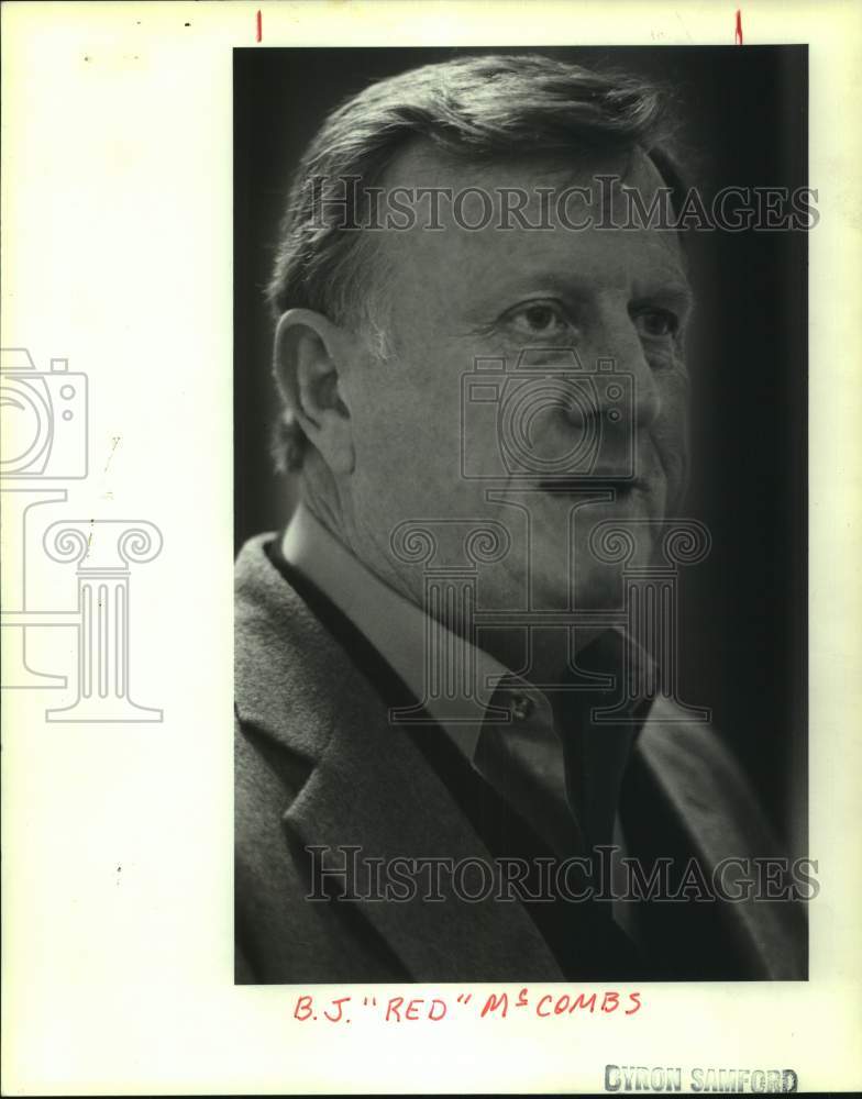 Press Photo B.J. &quot;Red&quot; McCombs - sas17340- Historic Images