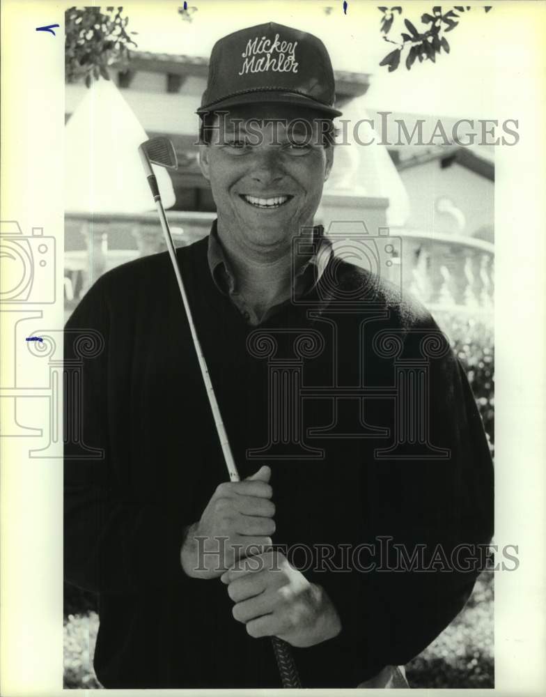 1989 Press Photo Golfer Mickey Mahler at Sonterra Country Club - sas17468- Historic Images