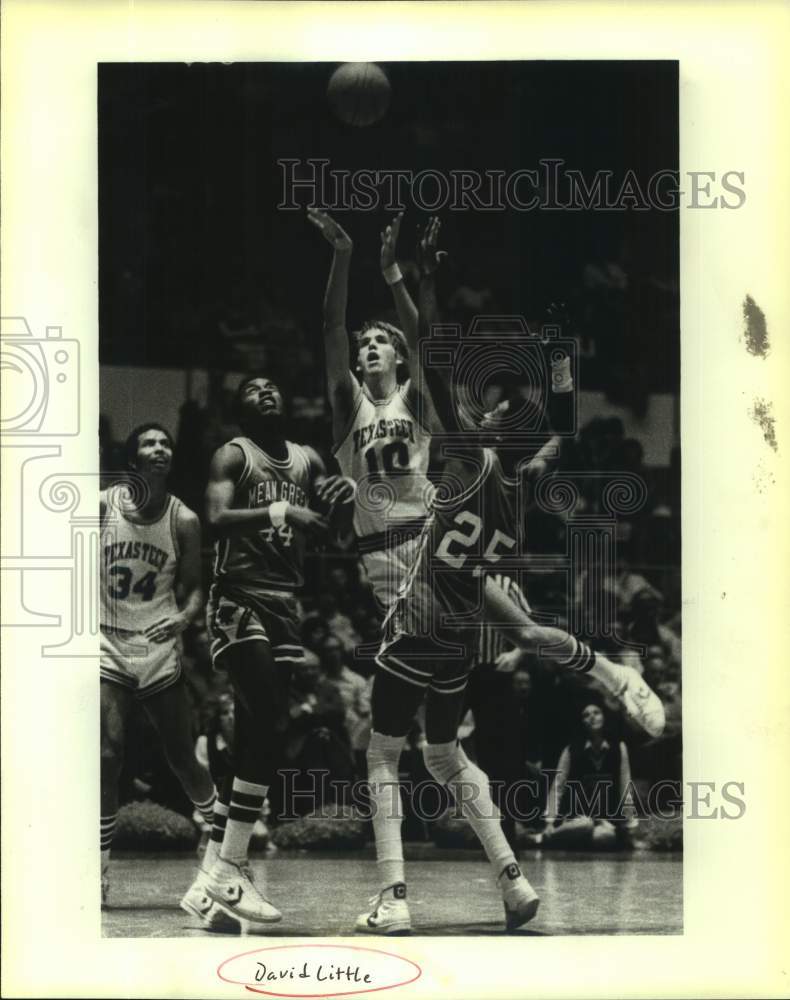 Press Photo Texas Tech college basketball player David Little - sas17496- Historic Images