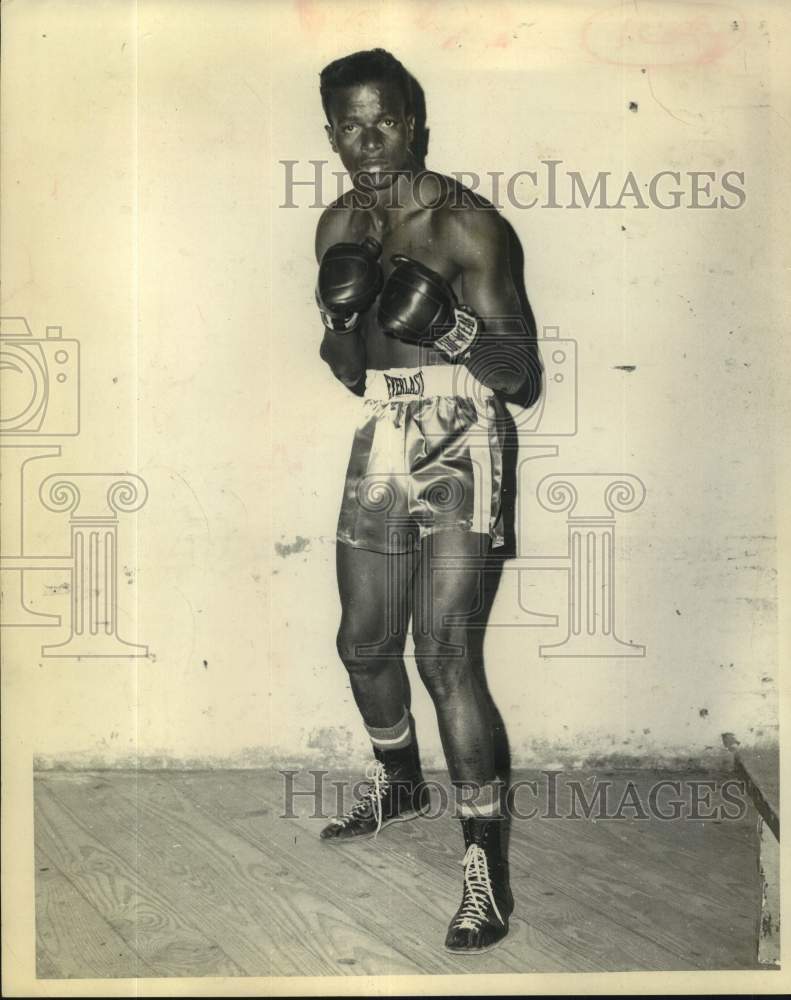 1969 Press Photo A boxer strikes a pose - sas17541- Historic Images