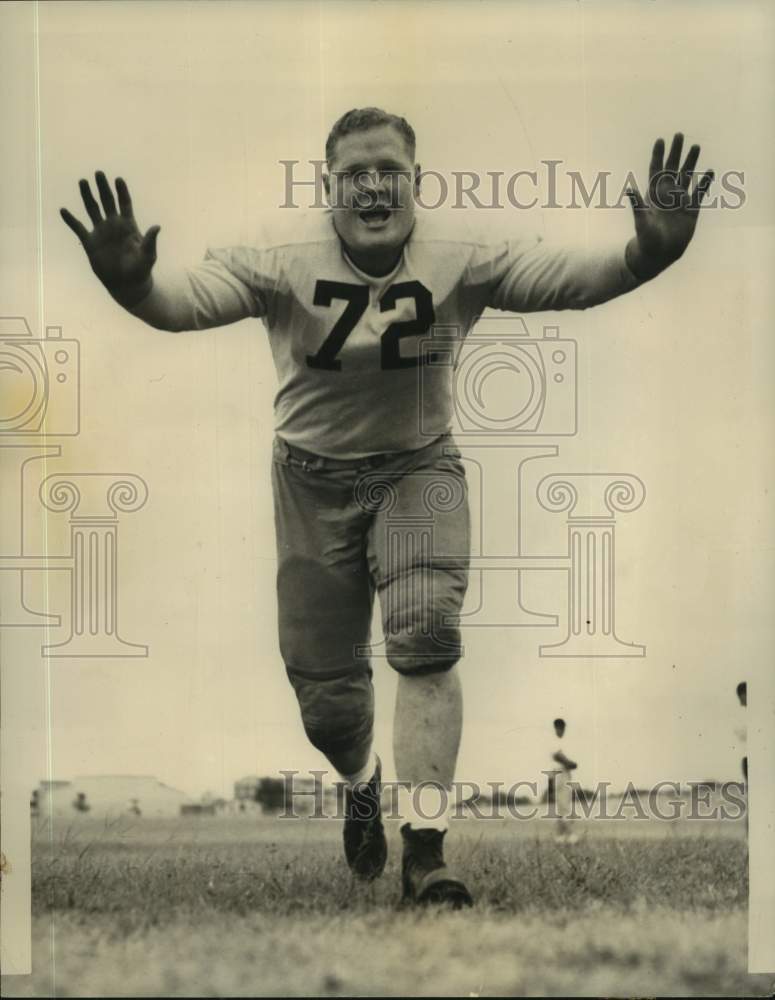 1948 Press Photo Texas Christian college football player C.C. &quot;Red&quot; Warble- Historic Images