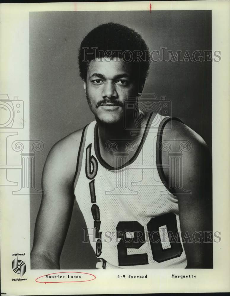 1978 Press Photo Portland Trail Blazers basketball player Maurice Lucas- Historic Images