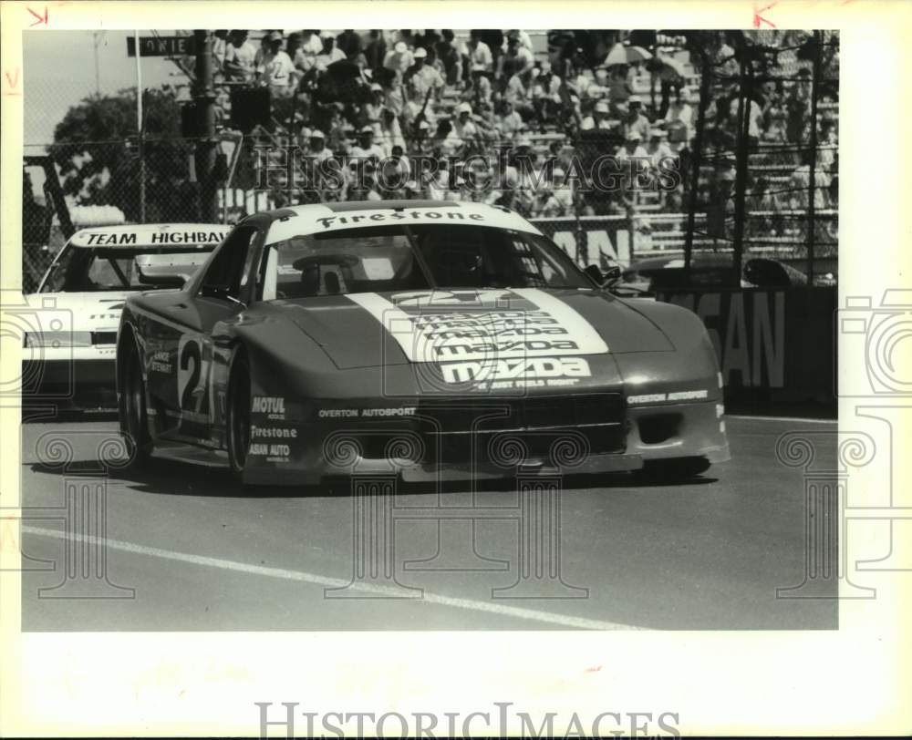 1989 Press Photo Nissan Grand Prix driver Lance Stewart in San Antonio- Historic Images