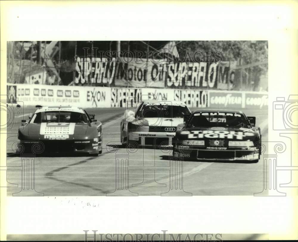 1989 Press Photo A trio of Nissan Grand Prix drivers in San Antonio - sas17784- Historic Images