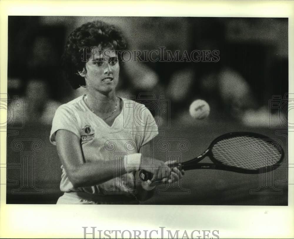 1985 Press Photo San Antonio Racquets team tennis player Kim Shaefer - sas17855- Historic Images