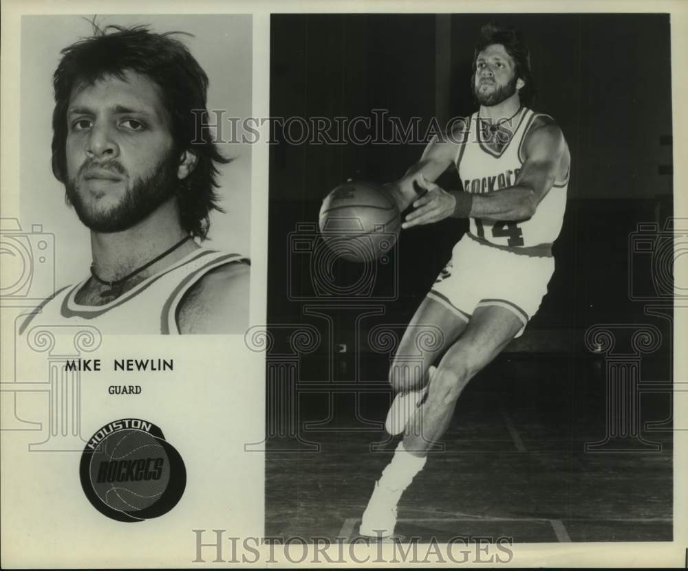 Press Photo Houston Rockets basketball player Mike Newlin - sas17881- Historic Images