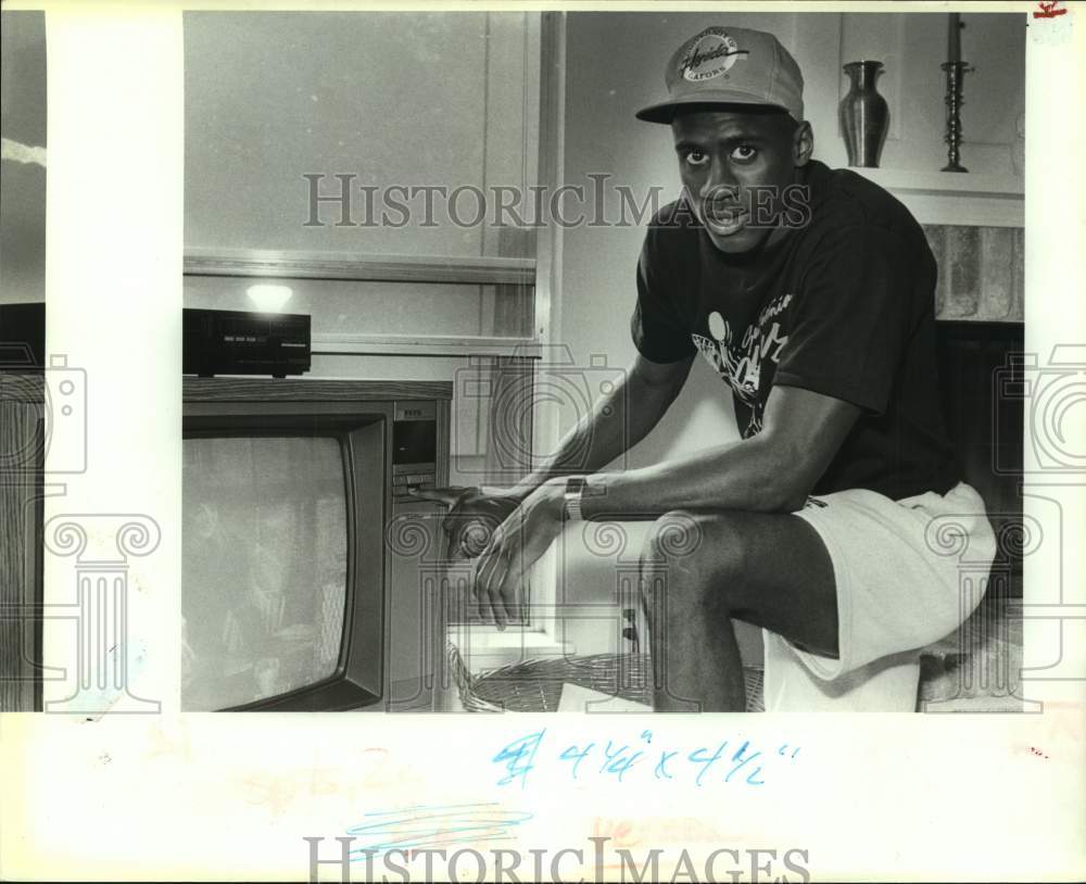 1990 Press Photo NBA basketball player Vernon Maxwell - sas17912- Historic Images