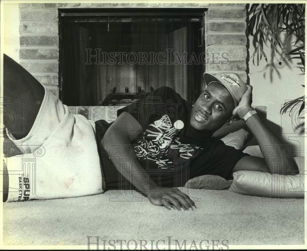 1990 Press Photo San Antonio Spurs basketball player Vernon Maxwell - sas17913- Historic Images