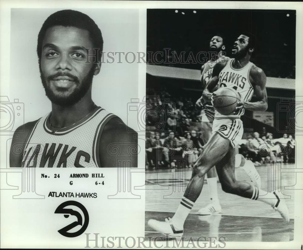Press Photo Atlanta Hawks basketball player Armond Hill - sas17939- Historic Images