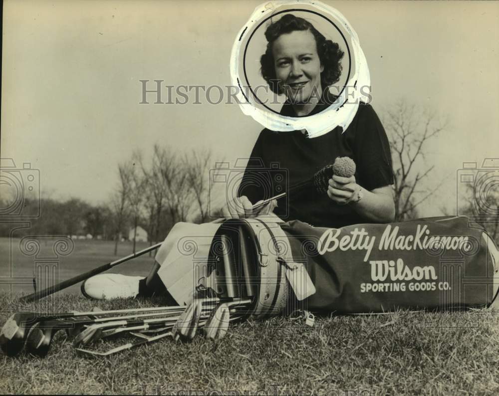 Press Photo Golfer Betty MacKinnon - sas17987- Historic Images