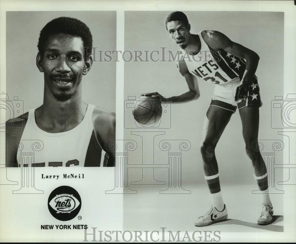 Press Photo New York Nets basketball player Larry McNeil - sas18029- Historic Images