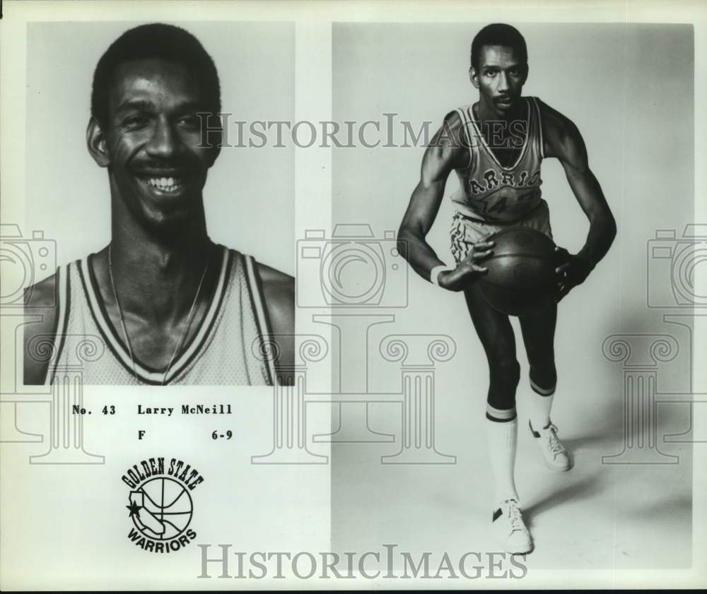 Press Photo Golden State Warriors basketball player Larry McNeill - sas18030- Historic Images