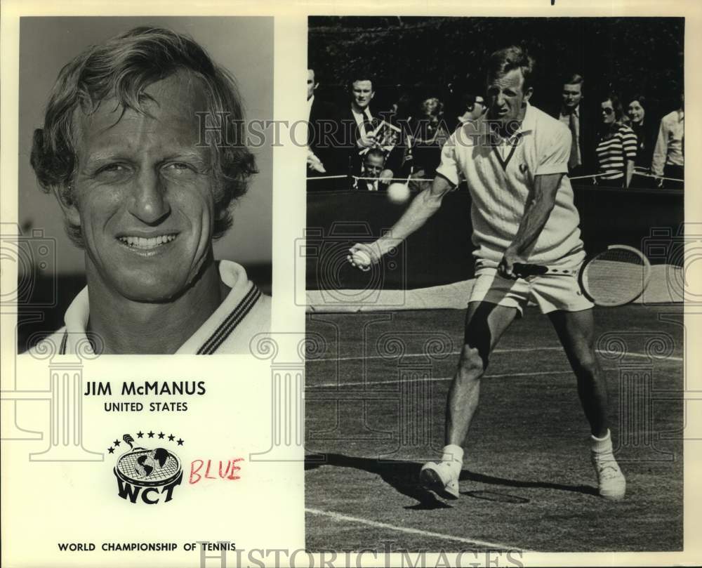 Press Photo World Championship of Tennis player Jim McManus - sas18047- Historic Images