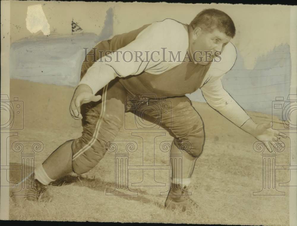 1951 Press Photo Football player Stan Marczyte - sas18103- Historic Images