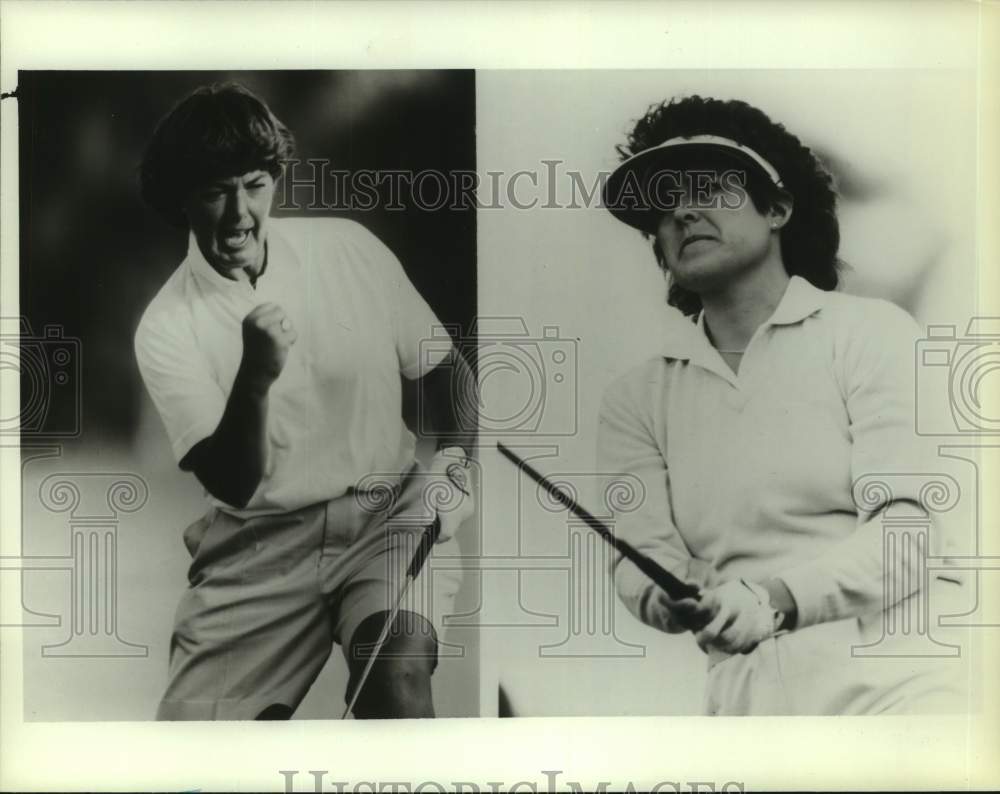 1987 Press Photo LPGA Tour golf stars Nancy Lopez and Pat Bradley - sas18127- Historic Images