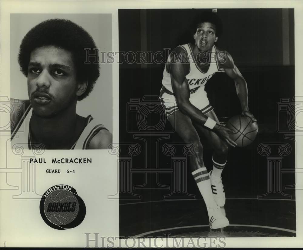 Press Photo Houston Rockets basketball player Paul McCracken - sas18183- Historic Images