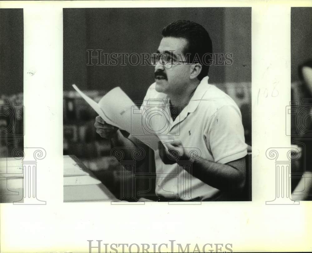 1989 Press Photo Texas-San Antonio women's basketball coach Bill MacLeay- Historic Images