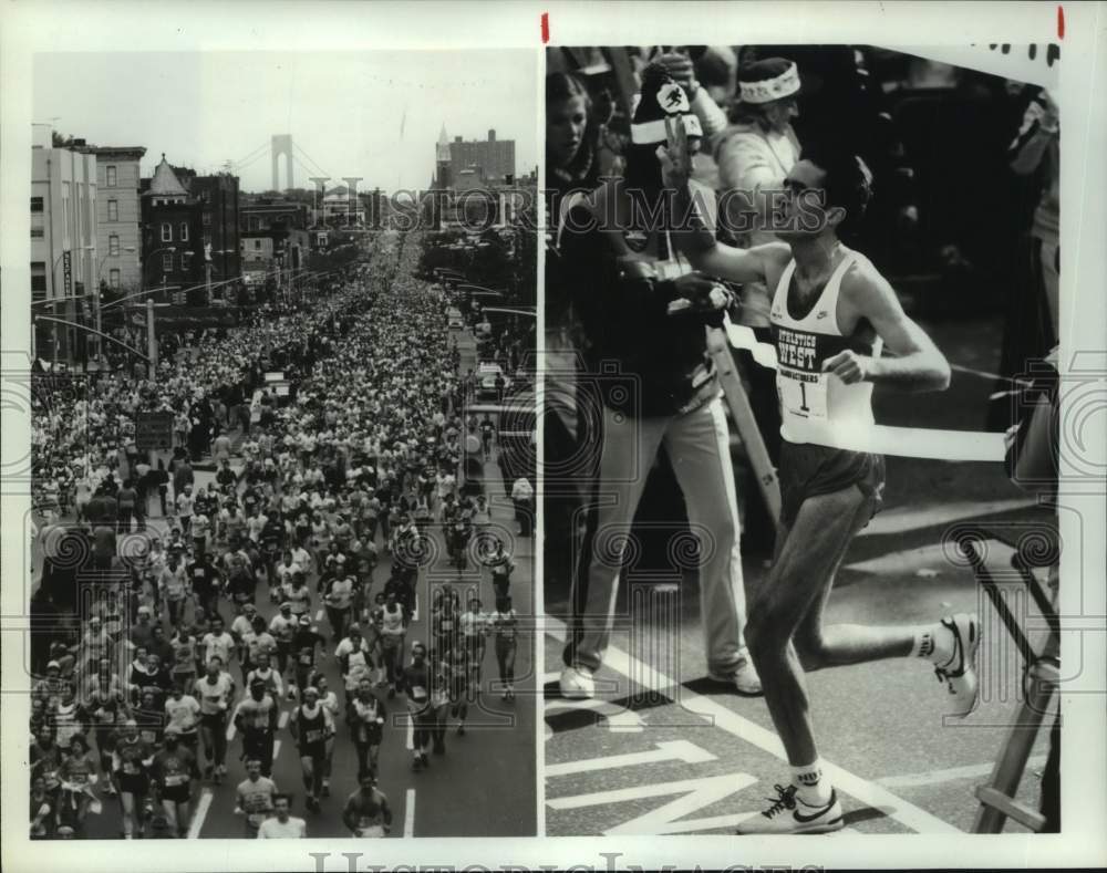 1982 Press Photo New York Marathon champion Alberto Salazar - sas18231- Historic Images