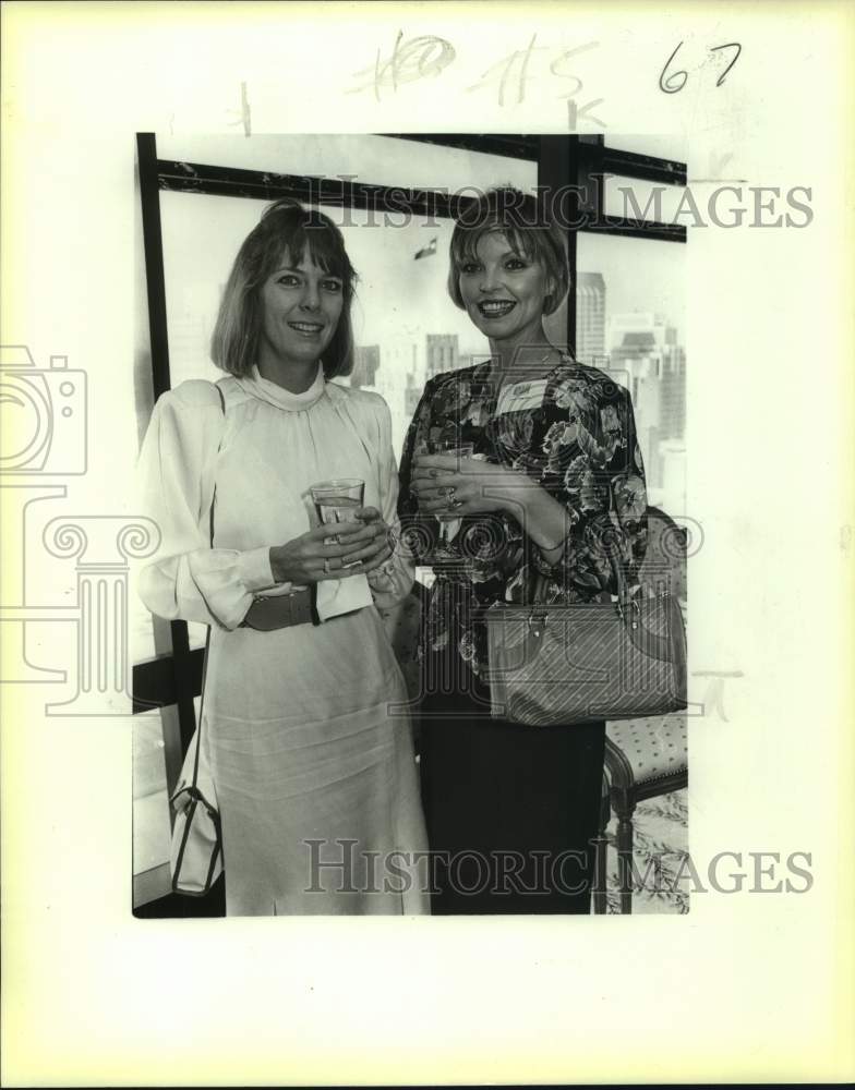 1987 Press Photo Marty Cunningham and Cathy Zimmerman, Executive Women Int.- Historic Images